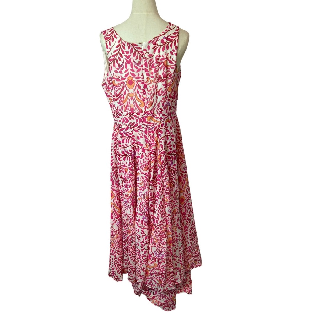 Jesica London Womens Dress Size 12 Georgette Flayaway Bright Raspberry‎ Maxi - Picture 2 of 9